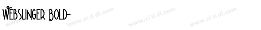 Webslinger Bold字体转换